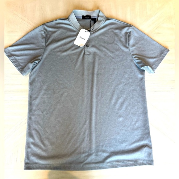 NWT - THEORY Berk Stretch- Pima Cotton Polo Shirt - Men’s Large - Picture 6 of 12
